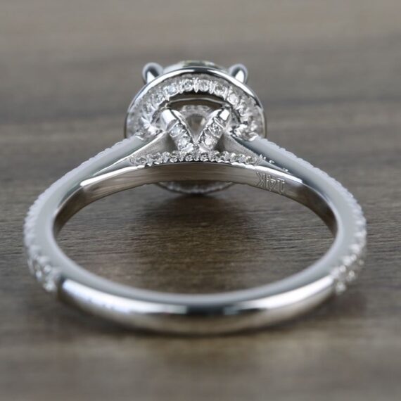 1.75CT Round Brilliant Cut Moissanite Halo Engagement Ring