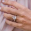 3.2 CT Pear Cut Moissanite Solitaire Engagement Ring in 14K Rose Gold