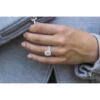 5.0 CT Elongated Cushion Cut Four Prong Moissanite Engagement Ring in 14K White Gold