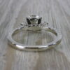 1.28CT Round Brilliant Cut Moissanite Hidden Halo 3 Stone Engagement Ring