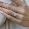3.0 CT Round Cut Moissanite Solitaire Engagement Ring in 18K Rose Gold