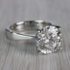 2.43 CT Round Brilliant Cut Moissanite 4 Prong Engagement Ring
