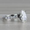 3.85 CT Oval Cut Moissanite 4 Prong Classic Engagement Ring