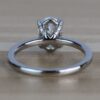 1.21 CT Oval Cut Moissanite Solitaire Hidden Halo Engagement Ring