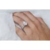 3.2  CT  Pear Cut Moissanite  solitaire  Engagement Ring