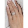 3.5 CT Oval Cut Moissanite Solitaire Engagement Ring in 14K Rose Gold