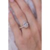 4.0 CT Oval Cut Moissanite Solitaire Engagement Ring in 14K Rose Gold