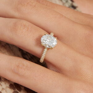 Pave Style Engagement Ring