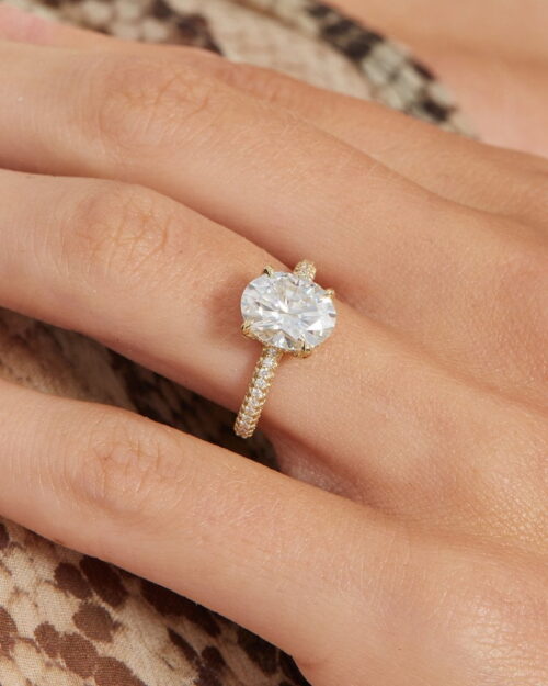 Pave Style Engagement Ring