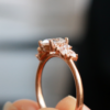 1.35 CT Round Cut 4 Prong  Moissanite solitaire Diamond Engagement Ring in 14K Rose Gold