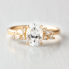 1.33 CT Oval Cut   4 Prong  Moissanite solitaire Diamond Engagement Ring in 14K Rose Gold