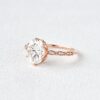 1.86 CT Oval Cut 6 Prong Solitaire Moissanite Vintage Engagement Ring