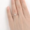 1.03 CT Round Brilliant Cut Moissanite Bridal Engagement Ring
