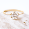 1.20 CT Round Cut  4 Prong  Moissanite solitaire Diamond Engagement Ring in 14K Rose Gold
