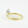 0.94  CT Pear Cut 5 Prongs Moissanite Solitaire Engagement Ring in 18K Yellow  Gold
