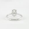 1.33 CT Oval  Cut Hidden Halo 4Prongs Moissanite  Solitaire Engagement Ring in 18K White  Gold