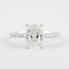 1.8  CT Radiant Cut  4 Prongs Moissanite Solitaire Engagement Ring in 18K White Gold