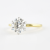 1 CT Round Cut 6 Prongs Moissanite Solitaire Engagement Ring in 18K Yellow Gold