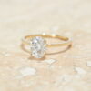 1.21 CT Oval Cut Solitaire Moissanite Diamond Engagement Ring