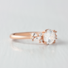 1.35 CT Round Cut 4 Prong  Moissanite solitaire Diamond Engagement Ring in 14K Rose Gold
