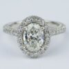 Halo Pave Engagement Ring