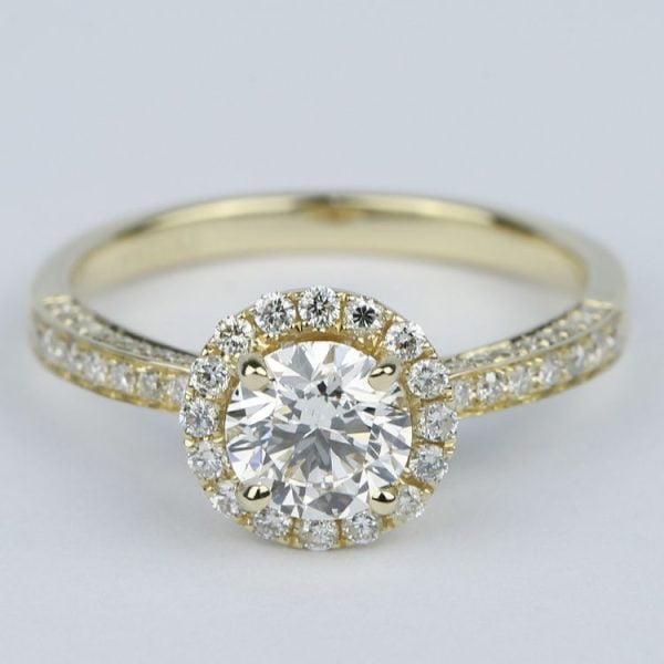 Halo Prong Engagement Ring