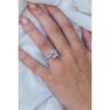 5.21 CT Emerald-Cut Moissanite Hidden Halo Engagement Ring