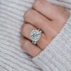 2.75 CT Cushion Cut Solitaire Moissanite Classic Halo Engagement Ring