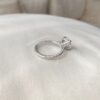2.50 CT Round Cut Hidden Halo Moissanite Engagement Ring
