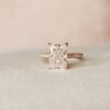 5.50CT Radiant Cut Four Prong Moissanite Engagement Ring