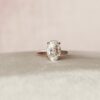 3.50 CT Oval Cut Moissanite Hidden Halo Engagement Ring