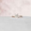 1.74 CT Radiant Cut Pave Moissanite Engagement Ring