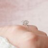 3.50CT Oval Cut Moissanite Hidden Halo Engagement Ring