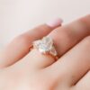 3.50CT Oval Cut Three Stone Moissanite Diamond Engagement Ring