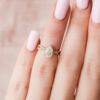 1.33CT Pear Cut Split Shank Moissanite Diamond Engagement Ring
