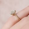 2.0CT Emerald Cut Braided Moissanite Engagement Ring