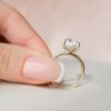 4.50CT Elongated Cushion Cut Hidden Halo Moissanite Engagement Ring