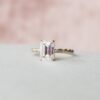 2.0 CT Radiant Cut  Halo Moissanite Solitaire  Engagement Ring