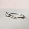 1.0 CT Round Cut Moissanite Solitaire Engagement Ring