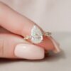 2.5CT Pear Shaped Nature Inspired Twig Diamond Engagement Ring