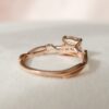 1.50CT Cushion Cut Branch Moissanite Engagement Ring