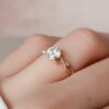 1.0 CT Round Cut Moissanite Branches Engagement Ring