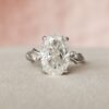 3.50CT Oval Cut Nature Inspired Branch Moissanite Wedding Ring
