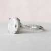 3.0CT Oval Cut Split Shank Moissanite Diamond Engagement Ring