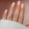 3.50 CT Radiant Cut Moissanite Hidden Halo Engagement Ring