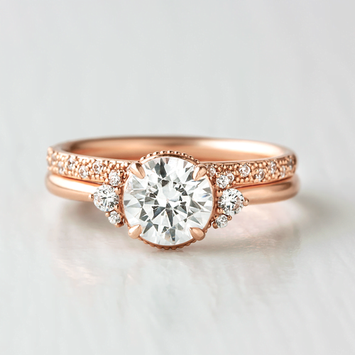 Cluster Halo Engagement Ring