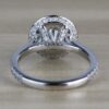 2.04 CT Round Brilliant Cut Moissanite Halo Engagement Ring