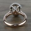 1.86 CT Oval Cut Solitaire Moissanite Unique Two Tone Halo Engagement Ring